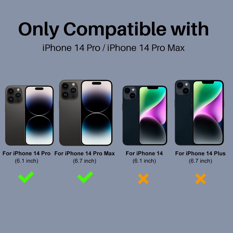 For iPhone 14 Pro / 14 Pro Max NORTHJO Camera Lens Protector 3D Night Shot Tempered Glass Film - Black