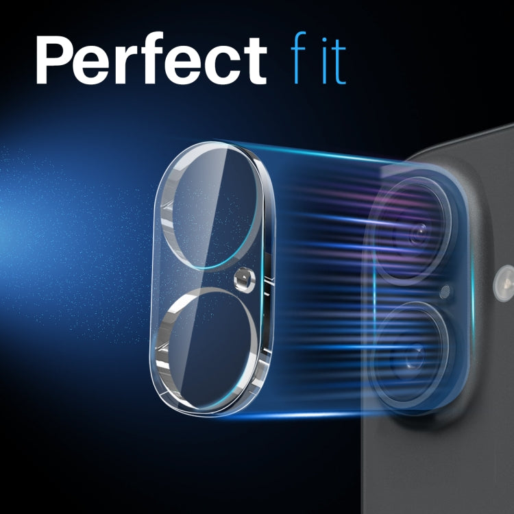 For iPhone 16 / 16 Plus NORTHJO Camera Lens Protector 3D HD Tempered Glass Film - Clear