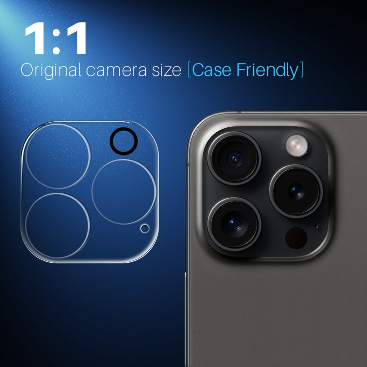 For iPhone 16 Pro / 16 Pro Max NORTHJO Camera Lens Protector 3D HD Tempered Glass Film - Clear