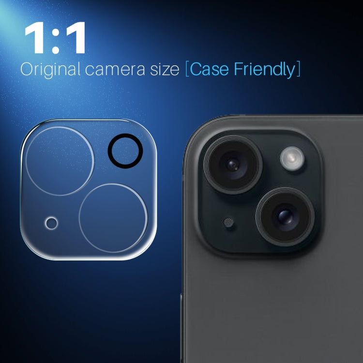 For iPhone 15 / 15 Plus NORTHJO Camera Lens Protector 3D HD Tempered Glass Film - Clear