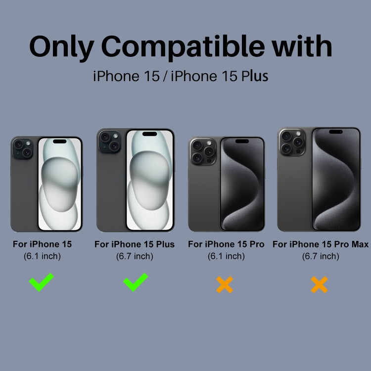 For iPhone 15 / 15 Plus NORTHJO Camera Lens Protector 3D HD Tempered Glass Film - Clear