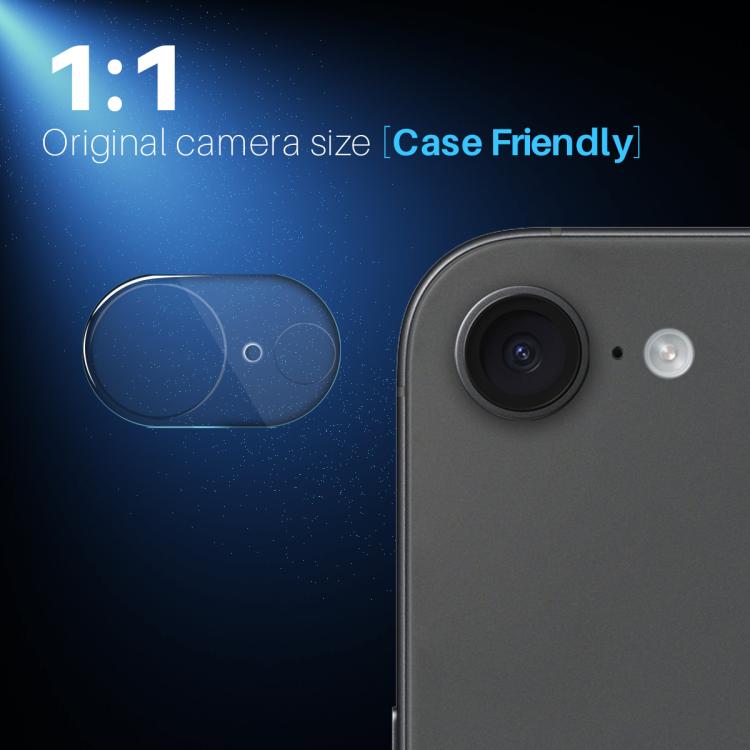 For iPhone 17e / 16e NORTHJO Camera Lens Protector 3D HD Tempered Glass Film - Clear