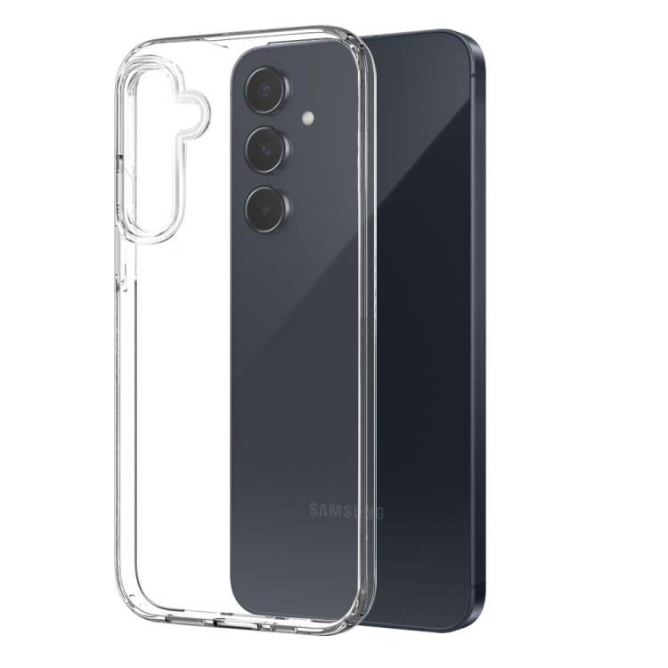 For Galaxy A55 5G NORTHJO 3 in 1 TPU Phone Case with Screen Protector and Lens Film - Transparent