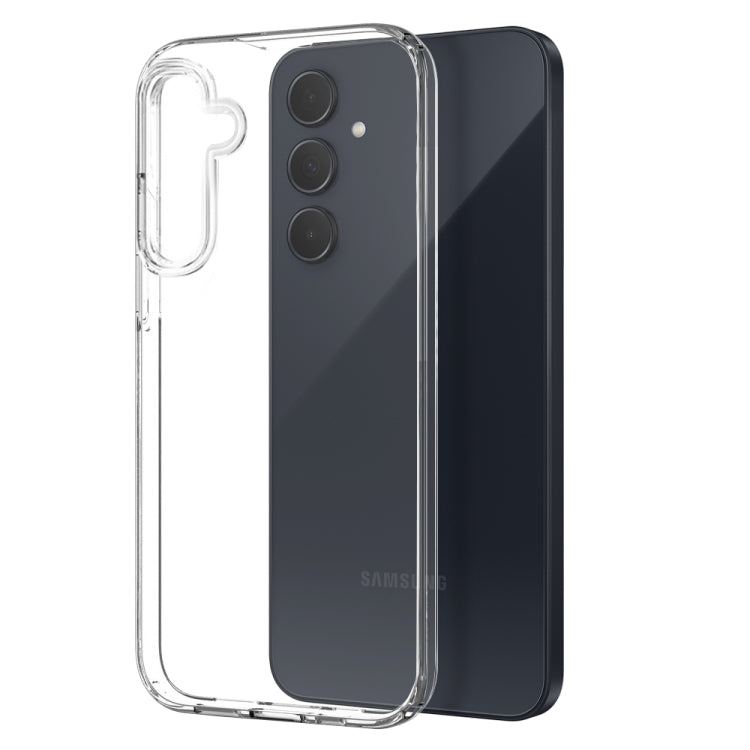 For Galaxy A35 5G NORTHJO 3 in 1 TPU Phone Case with Screen Protector and Lens Film - Transparent