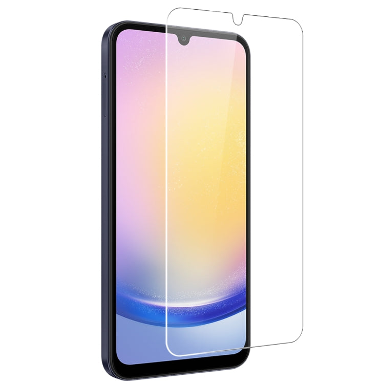 For Galaxy A25 5G NORTHJO 3 in 1 TPU Phone Case with Screen Protector and Lens Film - Transparent