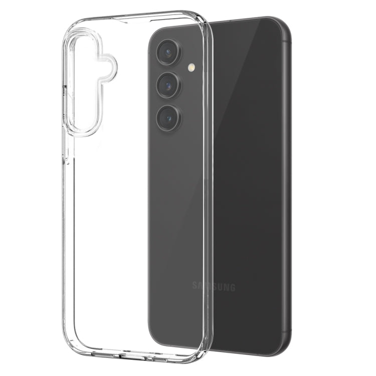 For Galaxy S24 FE 5G NORTHJO 3 in 1 TPU Phone Case with Screen Protector and Lens Film - Transparent