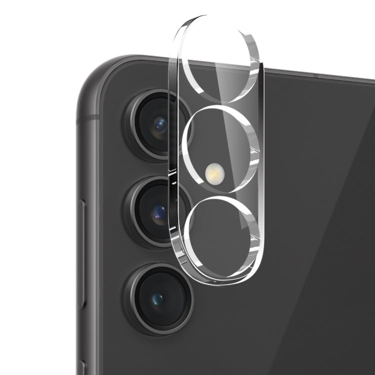 For Galaxy S24 FE 5G NORTHJO 3 in 1 TPU Phone Case with Screen Protector and Lens Film - Transparent