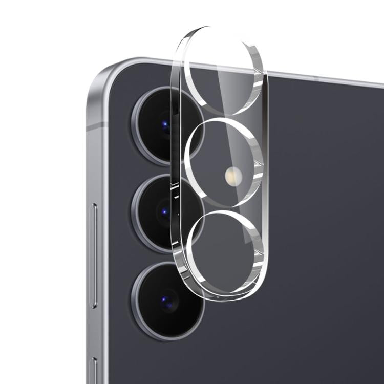 For Galaxy S25 FE 5G NORTHJO 3 in 1 TPU Phone Case with Screen Protector and Lens Film - Transparent