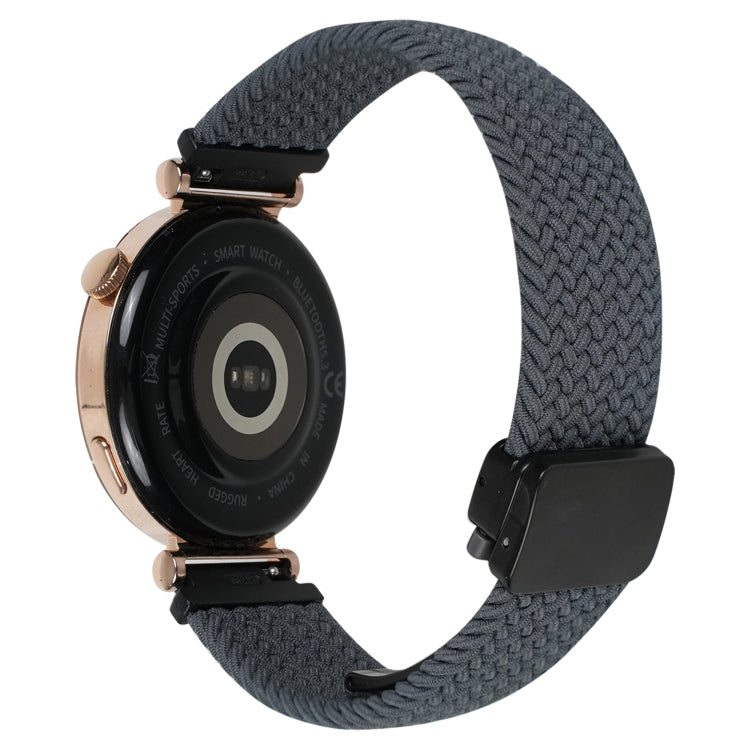 For Garmin Forerunner 265 22mm Magnetic Buckle Braided Watch Band