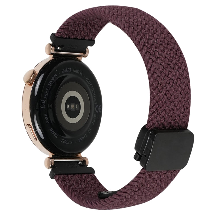 For Garmin Forerunner 265 22mm Magnetic Buckle Braided Watch Band