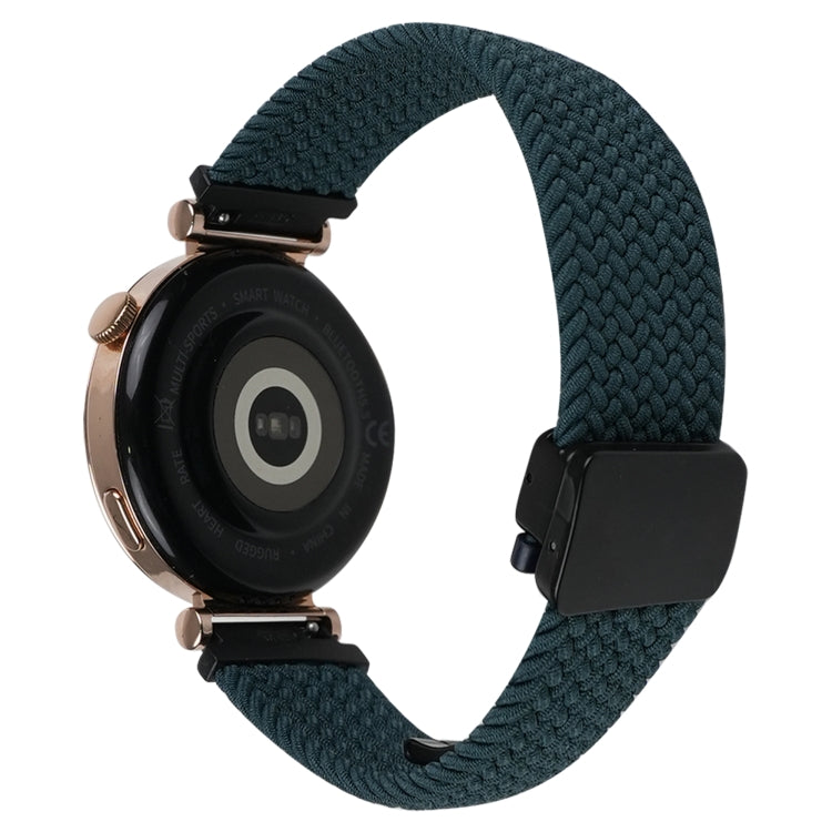 For Ticwatch Pro X 22mm Magnetic Buckle Braided Watch Band