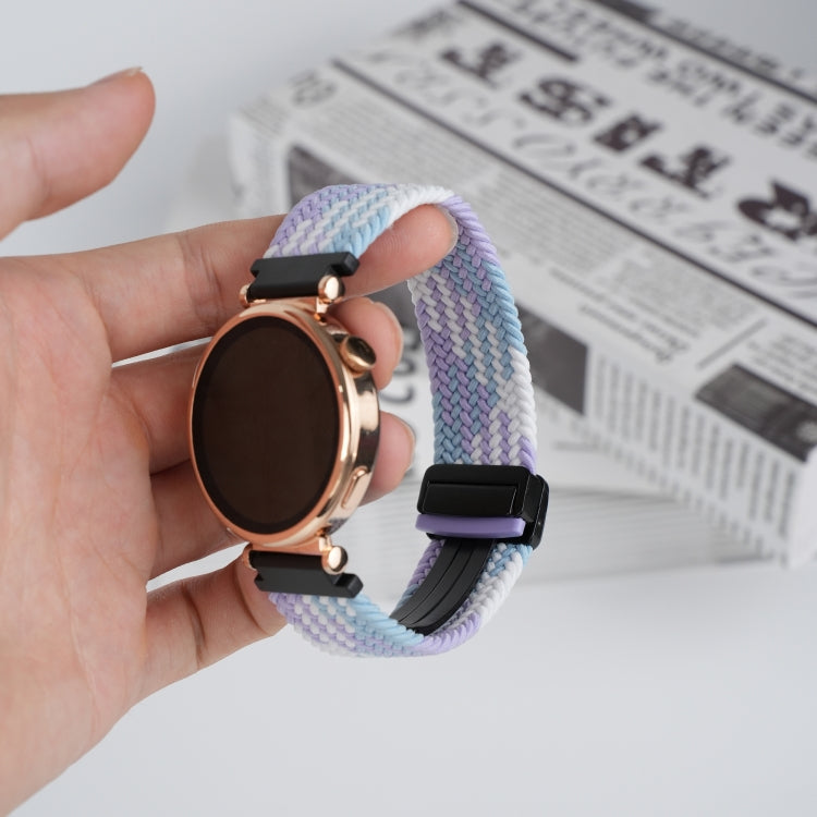 For Ticwatch Pro 22mm Magnetic Buckle Braided Watch Band