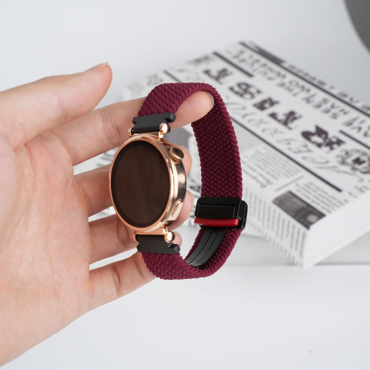 For Ticwatch E2 22mm Magnetic Buckle Braided Watch Band