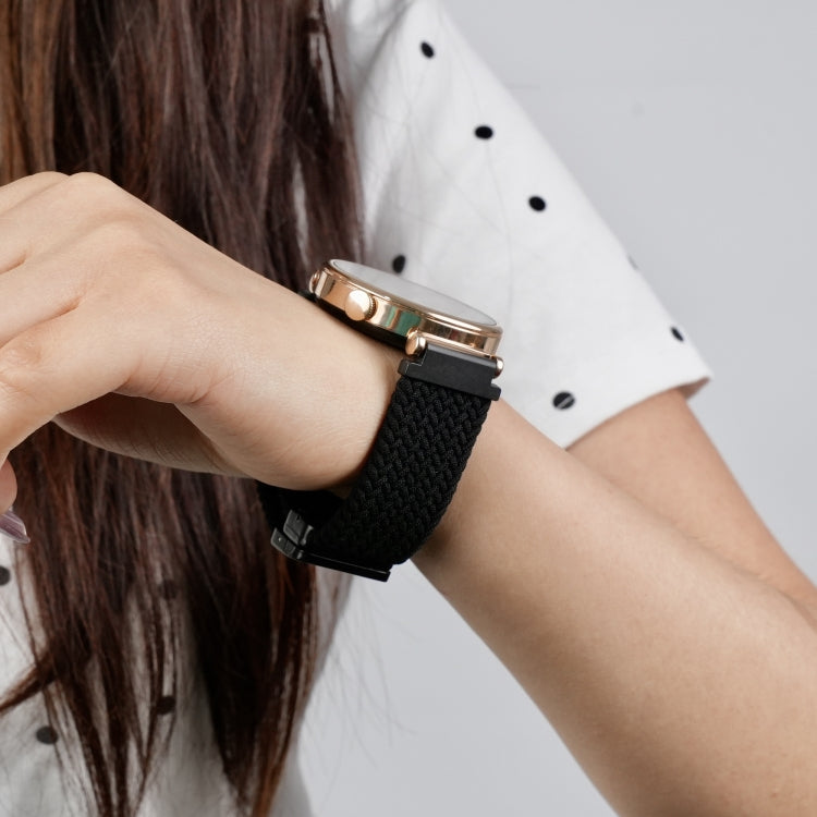 For Ticwatch E2 22mm Magnetic Buckle Braided Watch Band