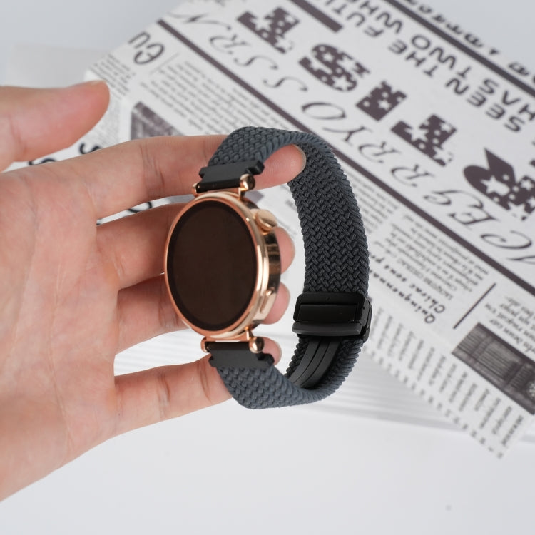 For Ticwatch E2 22mm Magnetic Buckle Braided Watch Band