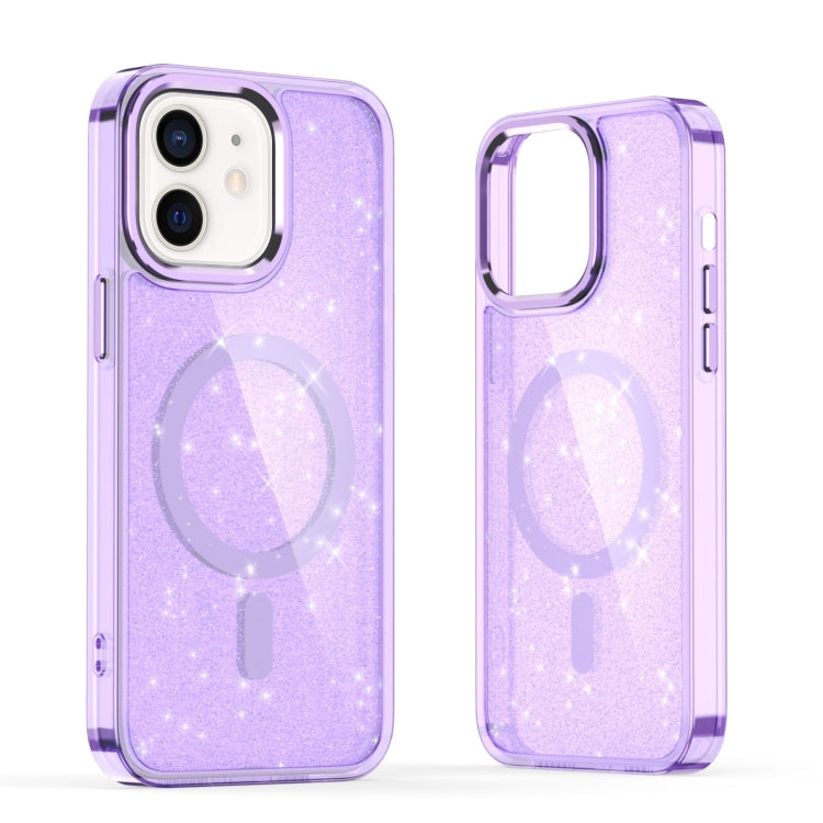 For iPhone 12 Glitter MagSafe Shockproof Phone Case