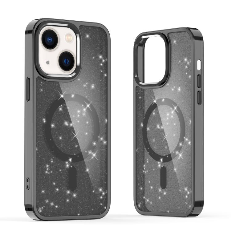 For iPhone 14 Plus Glitter MagSafe Shockproof Phone Case