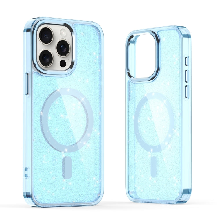 For iPhone 15 Pro Max Glitter MagSafe Shockproof Phone Case