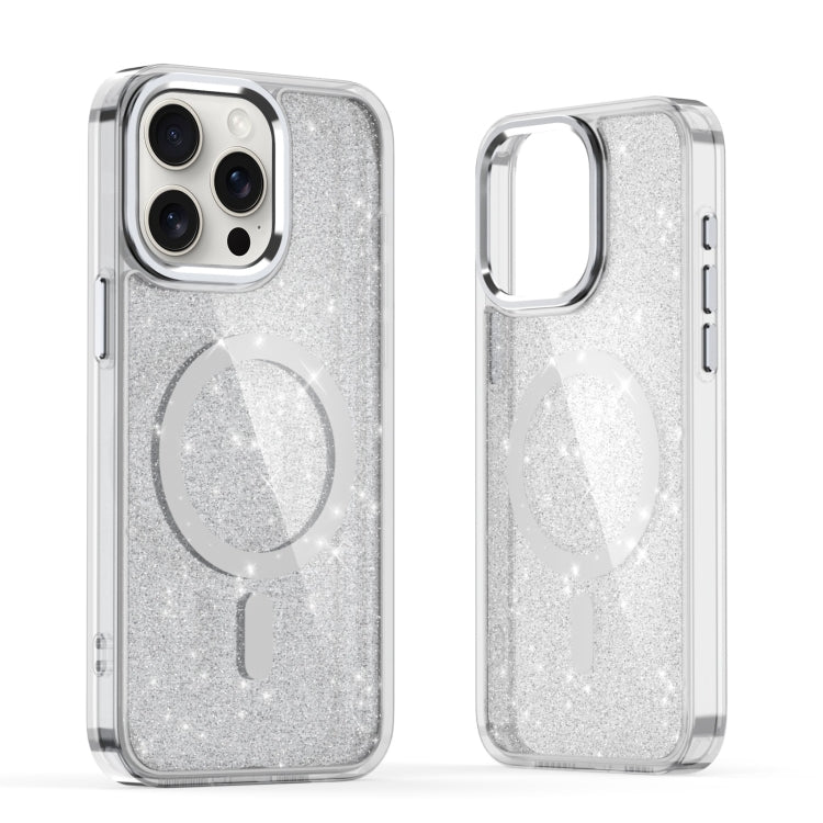 For iPhone 15 Pro Max Glitter MagSafe Shockproof Phone Case