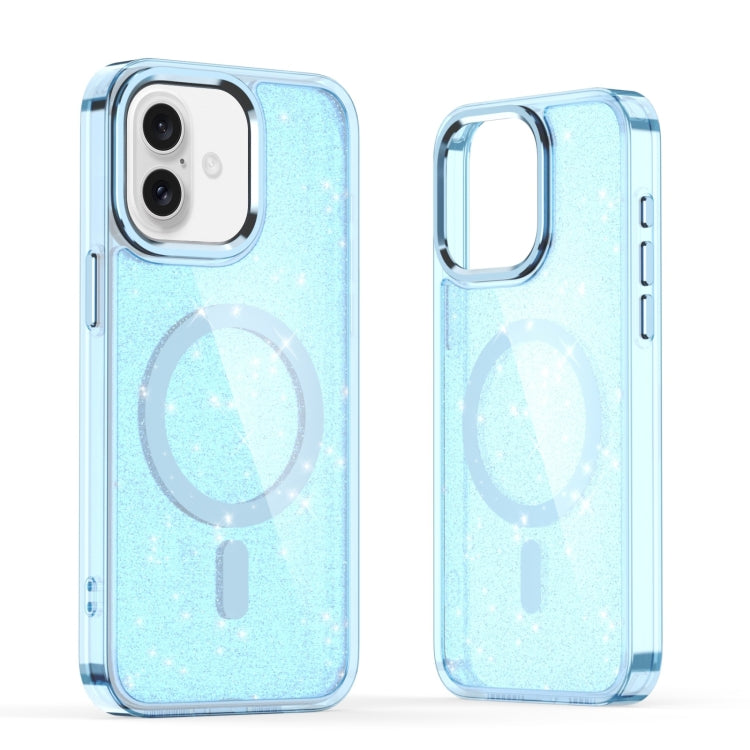 For iPhone 16 Glitter MagSafe Shockproof Phone Case