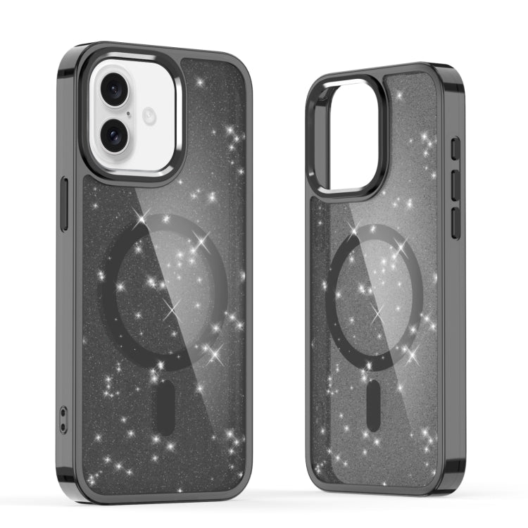 For iPhone 16 Glitter MagSafe Shockproof Phone Case