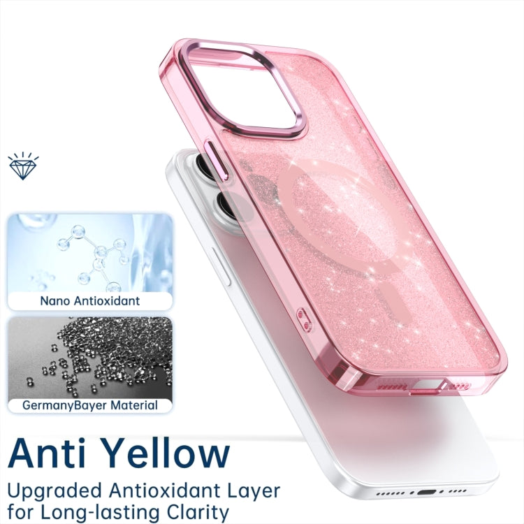 For iPhone 16 Glitter MagSafe Shockproof Phone Case
