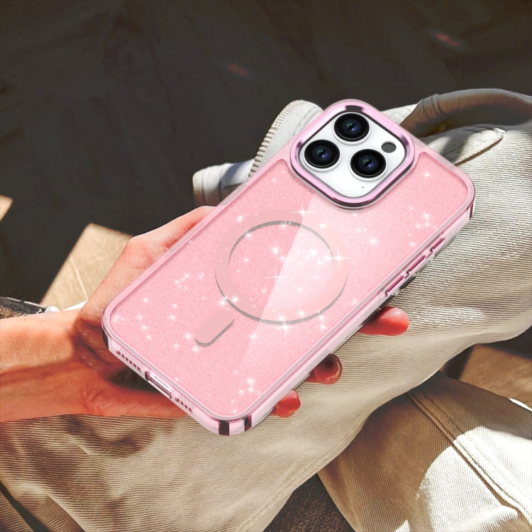 For iPhone 16 Glitter MagSafe Shockproof Phone Case
