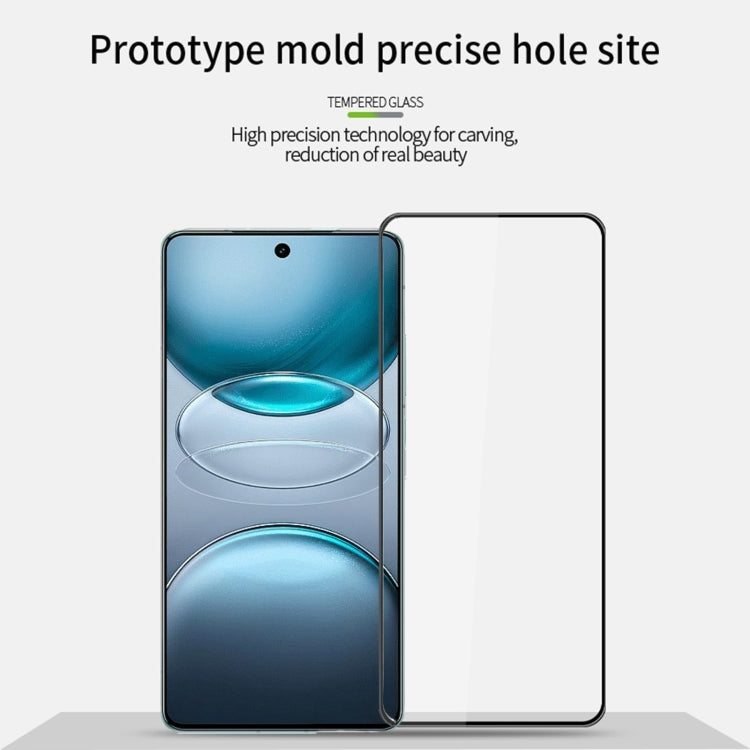 For vivo X100s PINWUYO 9H 3D Curved Full Screen Explosion-proof Tempered Glass Film - Black