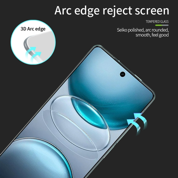 For vivo X100s PINWUYO 9H 3D Curved Full Screen Explosion-proof Tempered Glass Film - Black