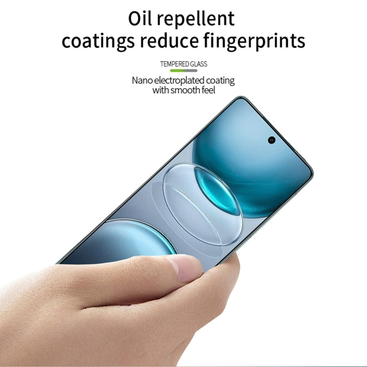 For vivo X100s PINWUYO 9H 3D Curved Full Screen Explosion-proof Tempered Glass Film - Black