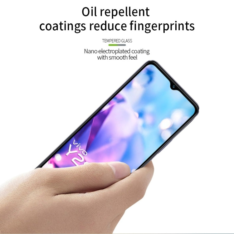 For vivo Y28 5G PINWUYO 9H 3D Curved Full Screen Explosion-proof Tempered Glass Film - Black
