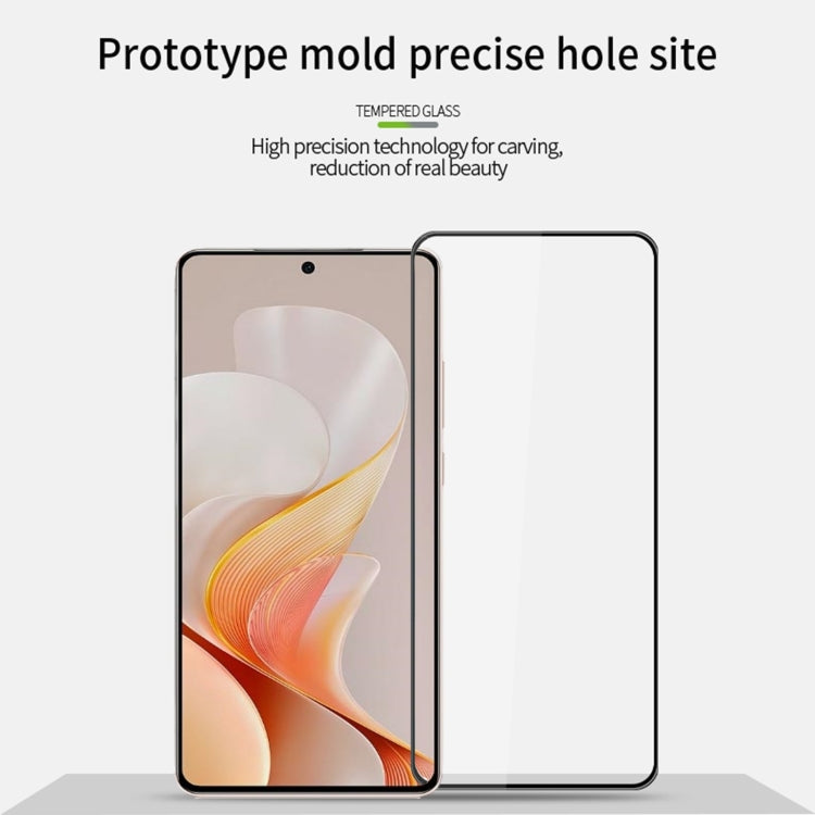 For vivo S19 PINWUYO 9H 3D Curved Full Screen Explosion-proof Tempered Glass Film - Black
