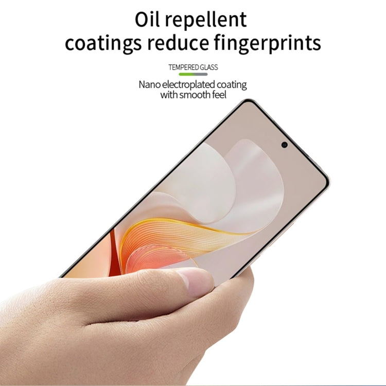 For vivo S19 PINWUYO 9H 3D Curved Full Screen Explosion-proof Tempered Glass Film - Black