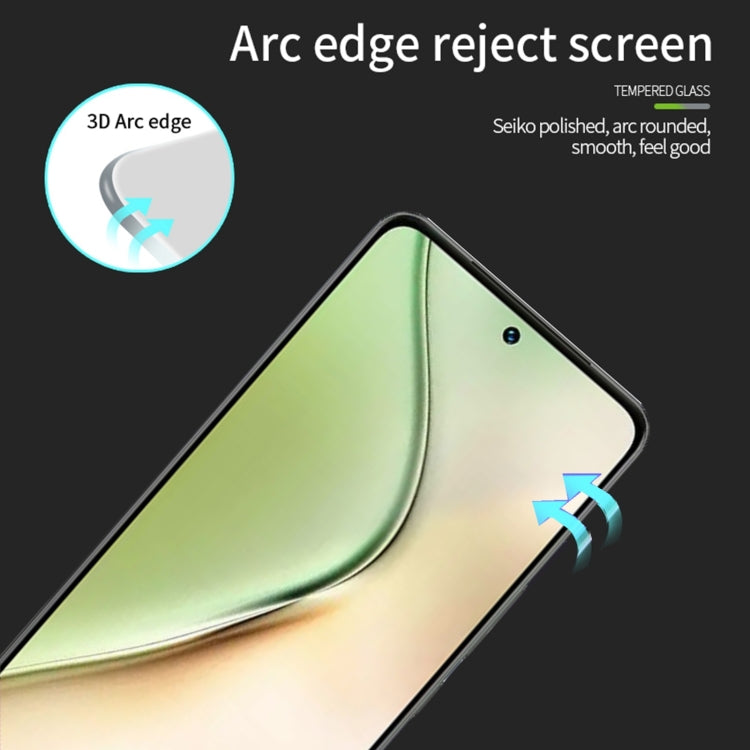 For vivo Y200 PINWUYO 9H 3D Curved Full Screen Explosion-proof Tempered Glass Film - Black