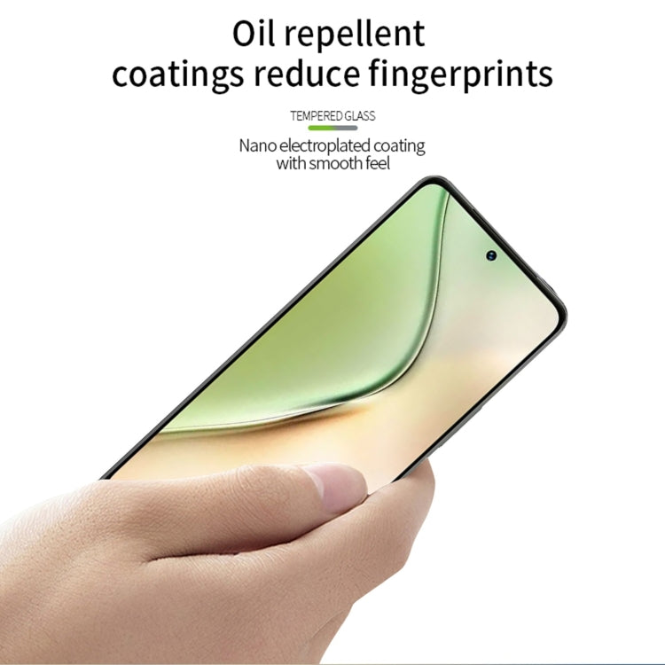 For vivo Y200 PINWUYO 9H 3D Curved Full Screen Explosion-proof Tempered Glass Film - Black