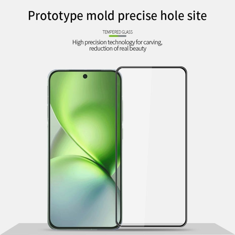 For vivo X200 Pro mini PINWUYO 9H 3D Curved Full Screen Explosion-proof Tempered Glass Film - Black