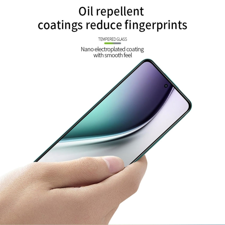For vivo Y300 PINWUYO 9H 3D Curved Full Screen Explosion-proof Tempered Glass Film - Black