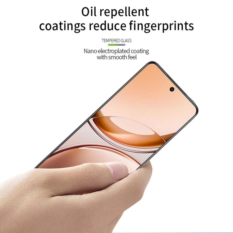 For vivo V50 Lite 4G PINWUYO 9H 3D Curved Full Screen Explosion-proof Tempered Glass Film - Black