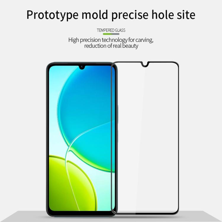 For vivo Y29s / Y04 PINWUYO 9H 3D Curved Full Screen Explosion-proof Tempered Glass Film - Black
