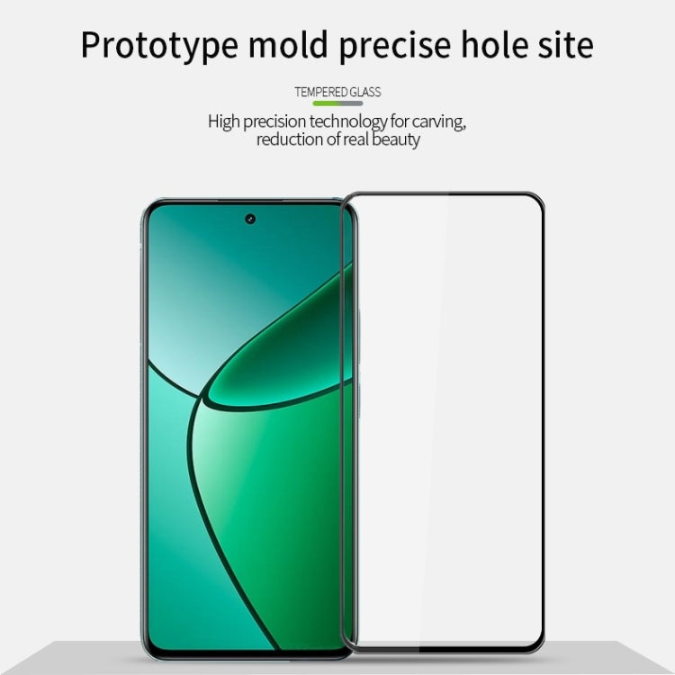 For Realme 12+ PINWUYO 9H 3D Curved Explosion-proof Tempered Glass Film - Black