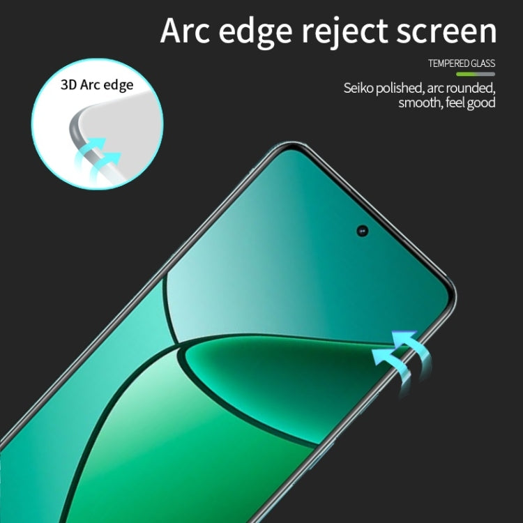 For Realme 12+ PINWUYO 9H 3D Curved Explosion-proof Tempered Glass Film - Black