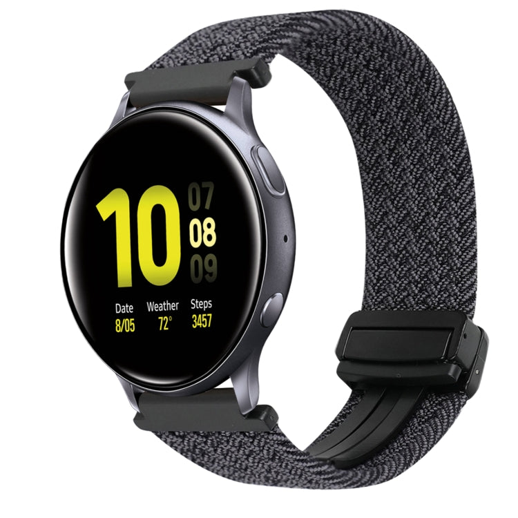 For Samsung Galaxy Watch Active 2 20mm Magnetic Buckle Braided Watch Strap