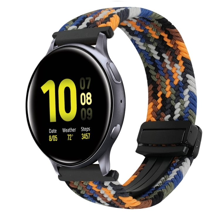 For Samsung Galaxy Watch Active 2 20mm Magnetic Buckle Braided Watch Strap