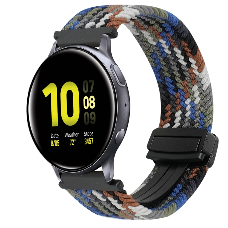 For Samsung Galaxy Watch Active 2 20mm Magnetic Buckle Braided Watch Strap