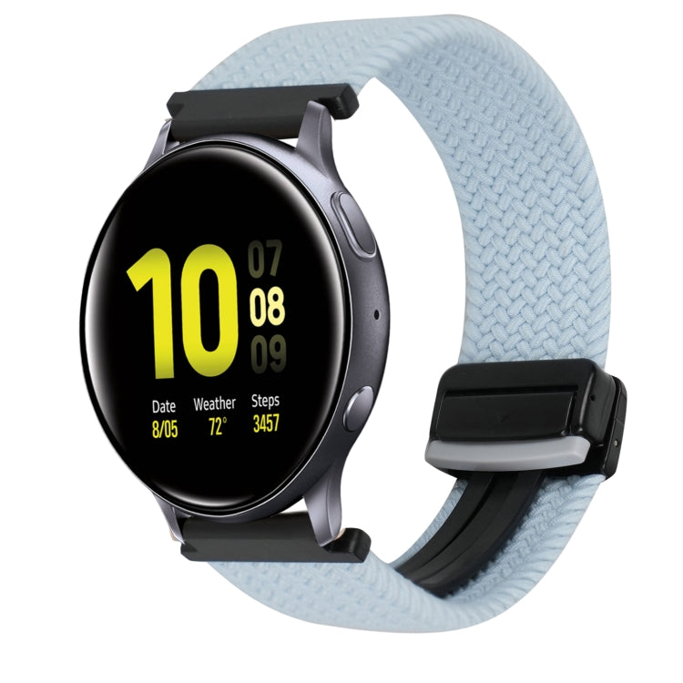 For Samsung Galaxy Watch Active 2 20mm Magnetic Buckle Braided Watch Strap