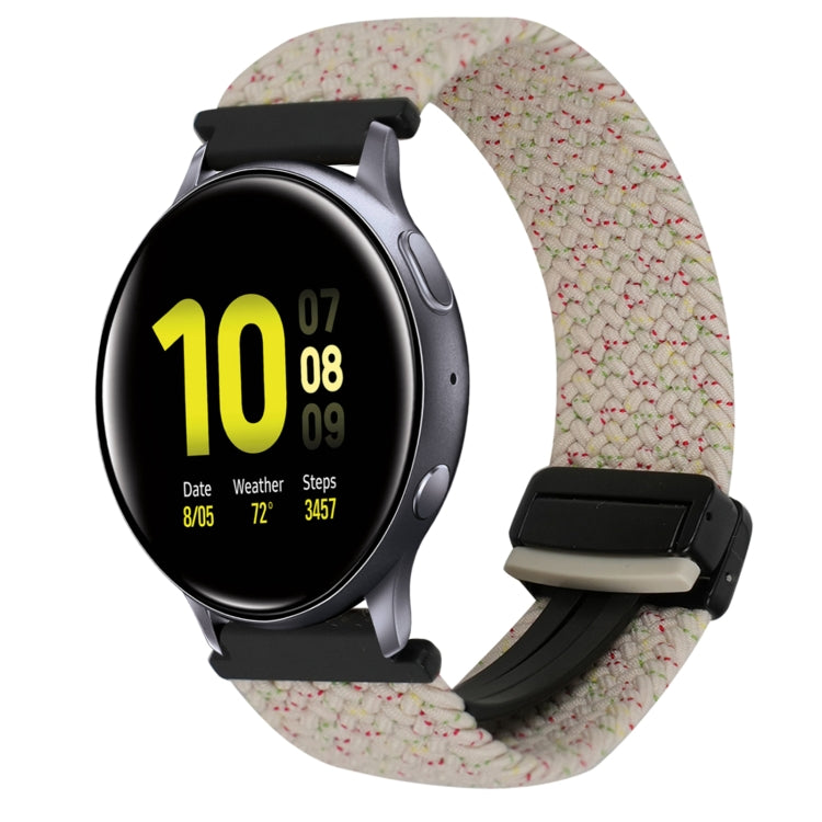 For Samsung Galaxy Watch Active 2 20mm Magnetic Buckle Braided Watch Strap