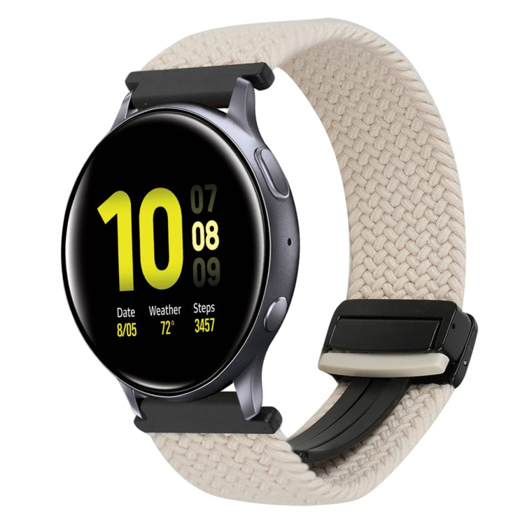 For Samsung Galaxy Watch Active 2 20mm Magnetic Buckle Braided Watch Strap