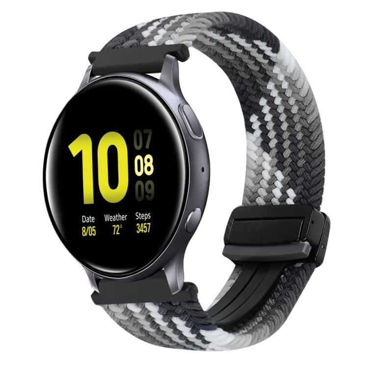 For Samsung Galaxy Watch Active 2 20mm Magnetic Buckle Braided Watch Strap