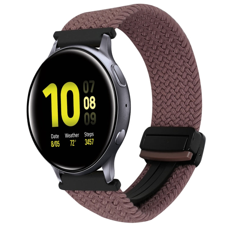 For Samsung Galaxy Watch Active 2 20mm Magnetic Buckle Braided Watch Strap