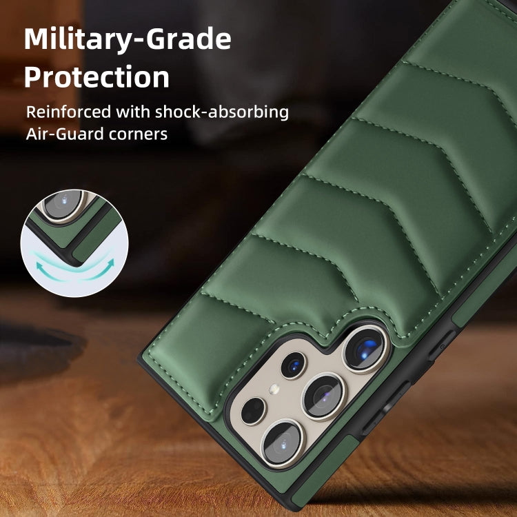 For Samsung Galaxy S23 5G Down Jacket Card Bag Holder MagSafe Phone Case